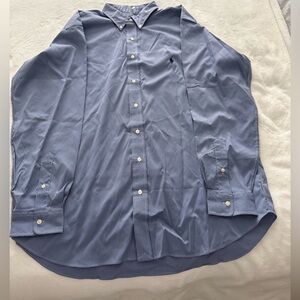 Men's Blue Polo by Ralph Lauren Button Down Shirt size XLT